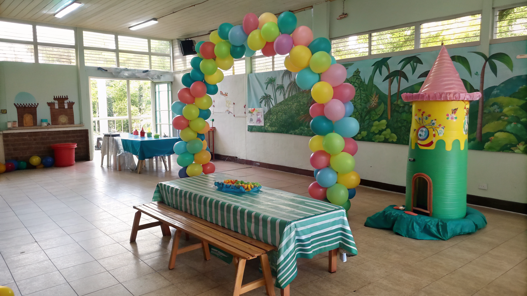 Vibrant and creative kids' birthday party setup at Kilig Klub workshop space