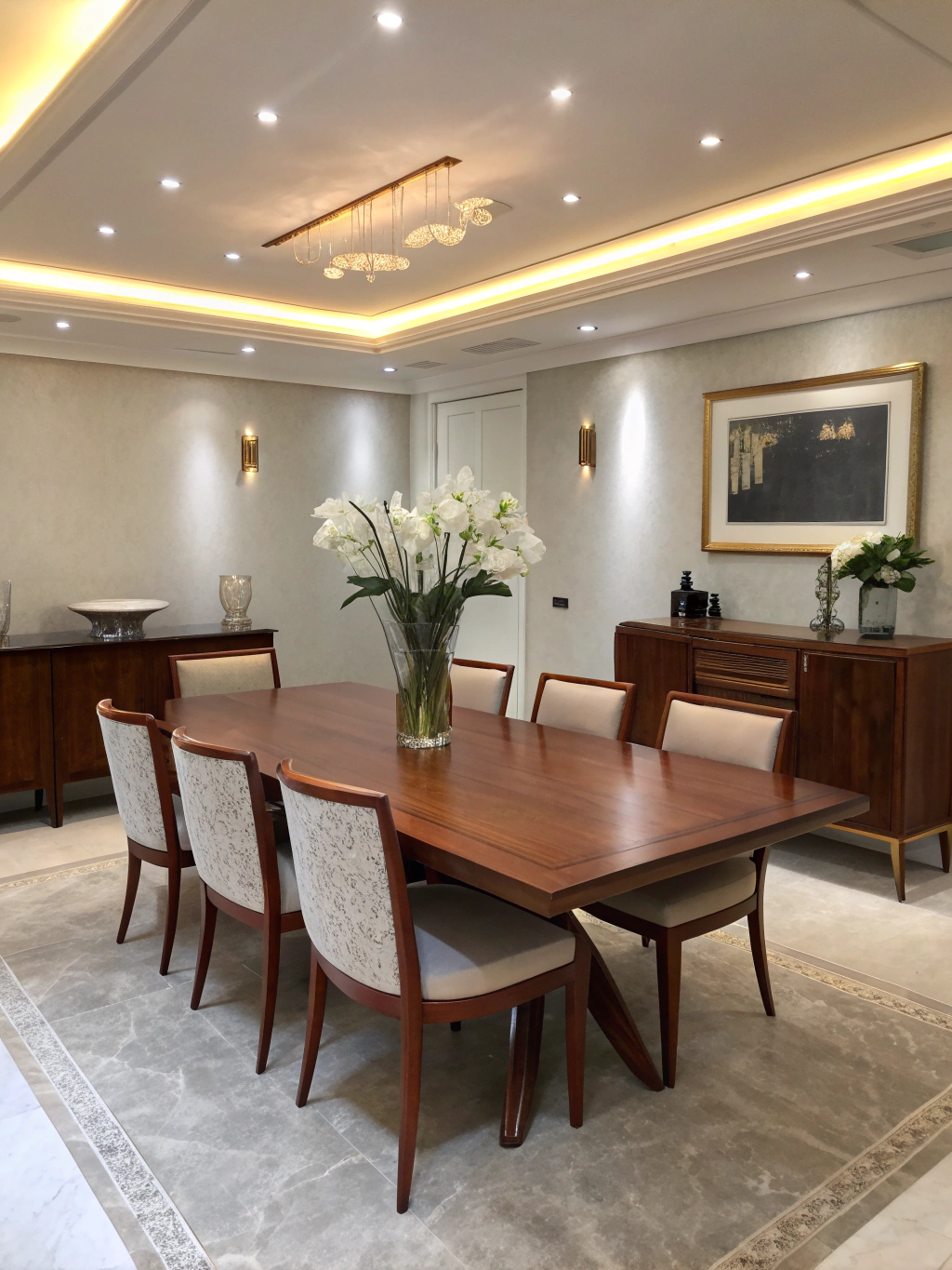 Elegant Filipino-inspired dining setup at Ubud Event Space with warm bamboo accents